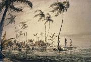 unknow artist A View in the Island of Otaheite china oil painting reproduction